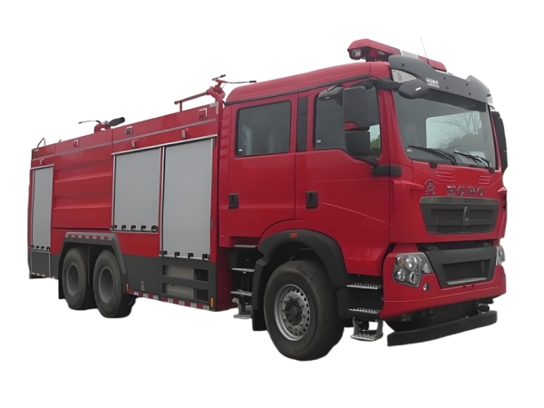 豪沃10噸干粉泡沫聯(lián)用消防車(chē)
